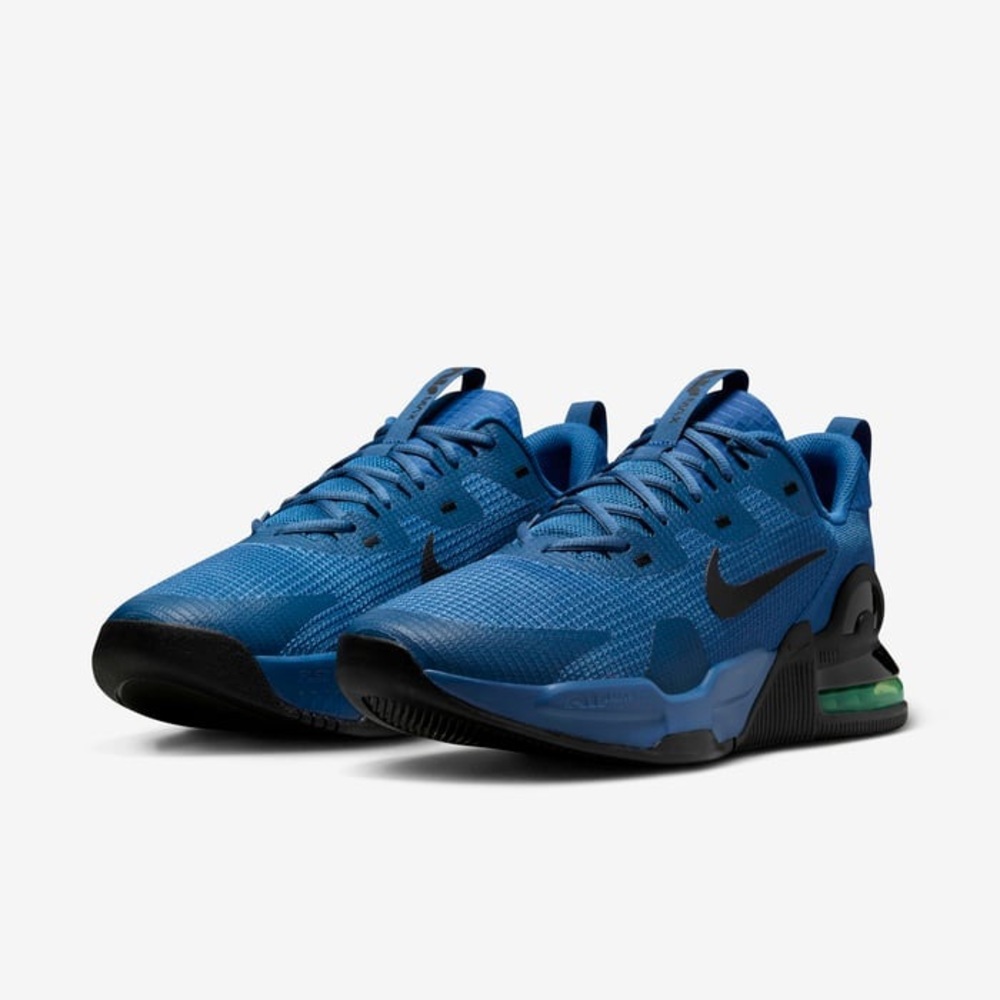👟🔹 Nike Air Max Alpha Trainer 5 Men’s Workout Shoes US 8.5 Court Blue/Green